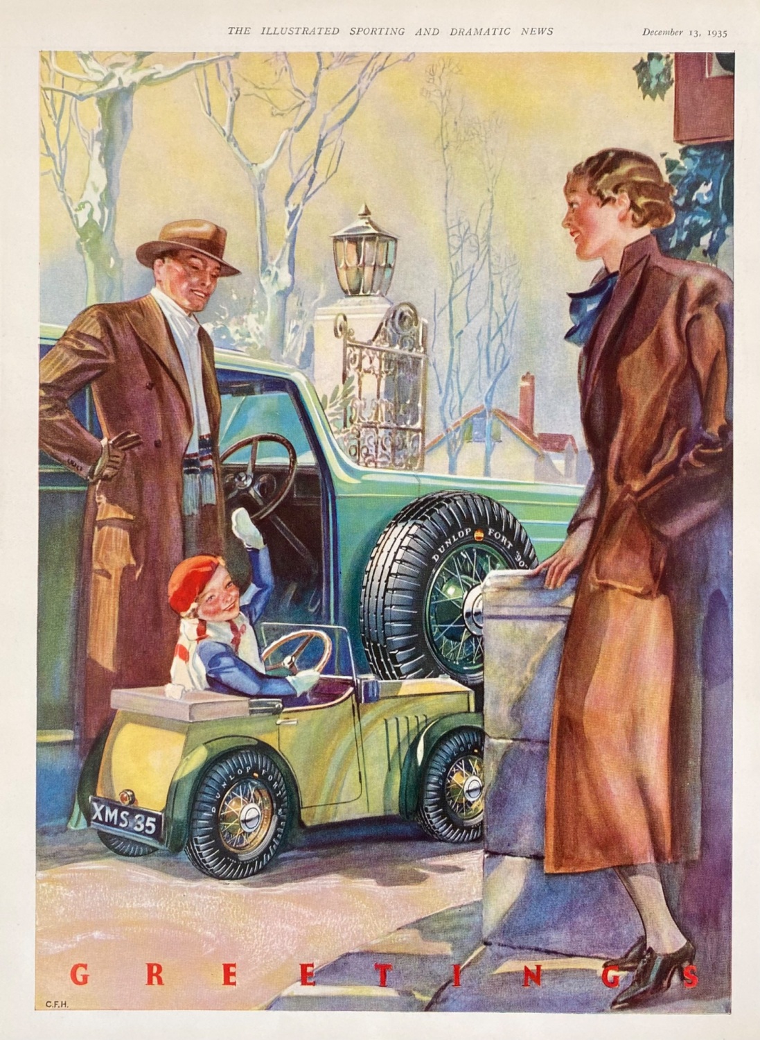 Dunlop Tyres.  1935.