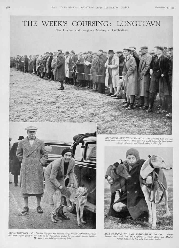 The Week's Coursing :  Longtown..  1935.