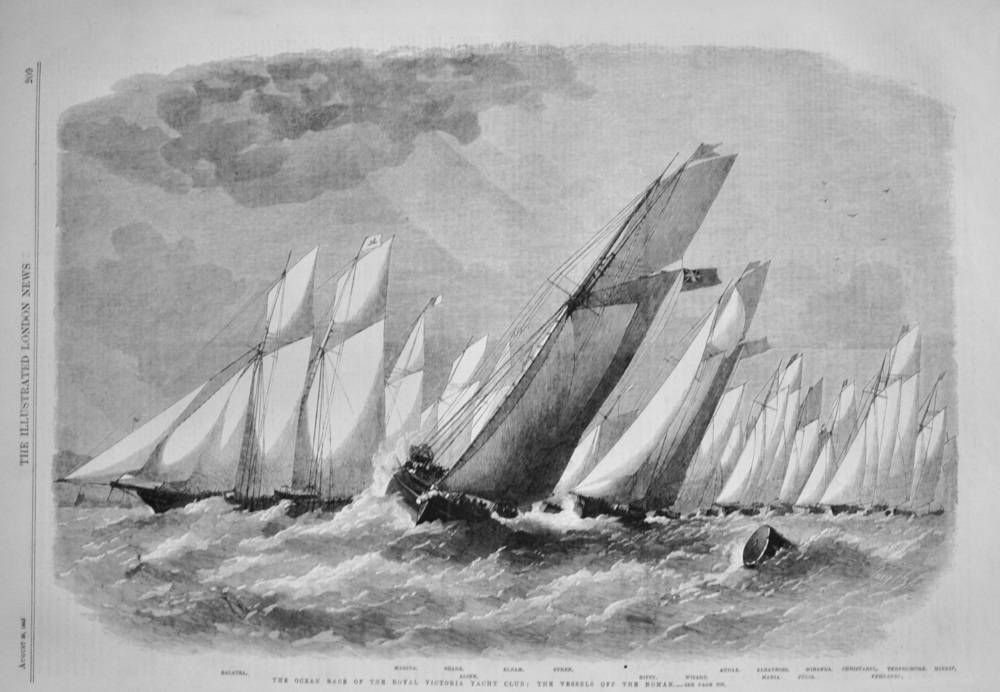 The Ocean Race of the Royal Victoria Yacht Club - 1863