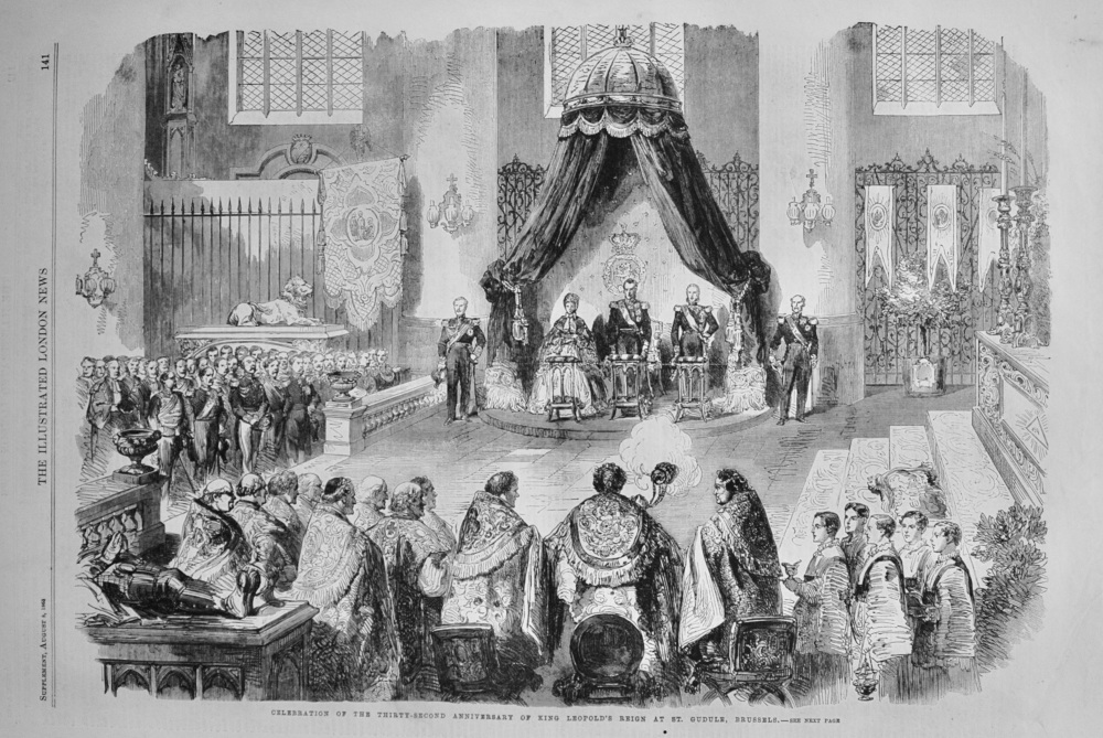 Celebration of the 32nd Anniversary of King Leopold's Reign - 1863
