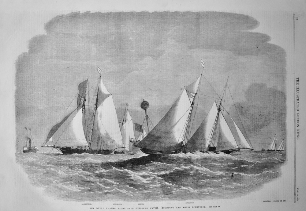 The Royal Thames Yacht Club Schooner Match - 1863