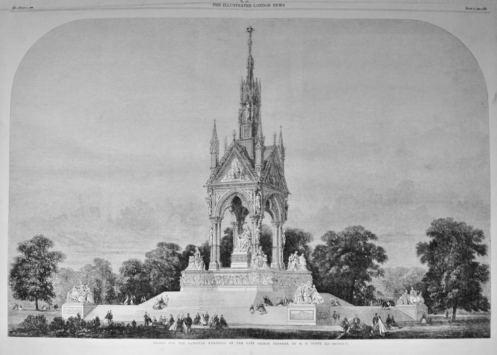 Design for the National Memorial to the late Prince Consort - 1863