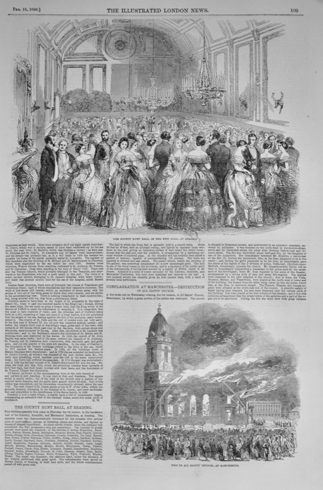 The County Hunt Ball, at Reading - 1850