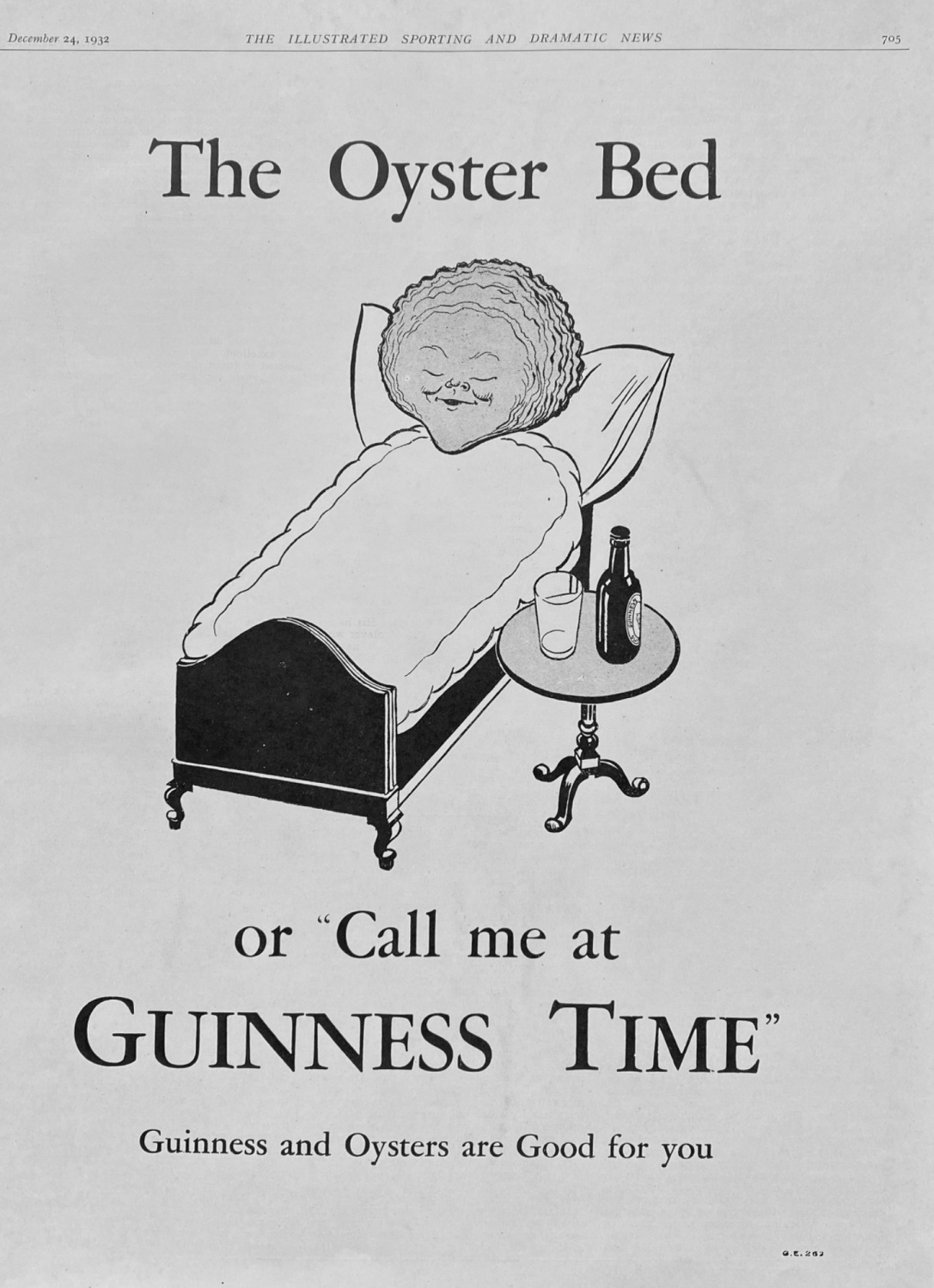Guinness  & Oysters.  1932.