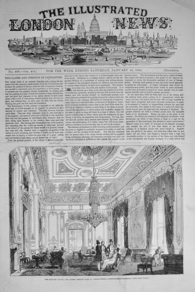 The Illustrated London News - January 12, 1850