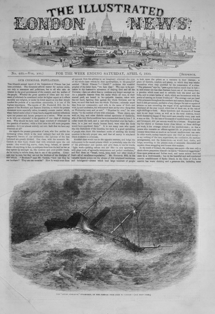 The Illustrated London News - April 6, 1850