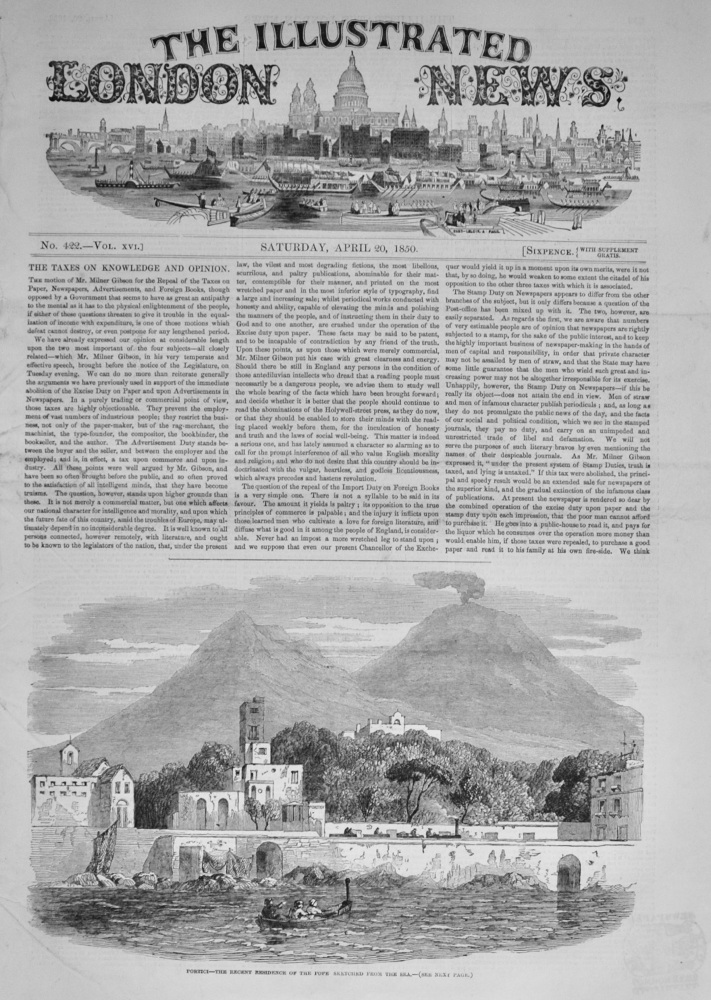 The Illustrated London News - April 20, 1850