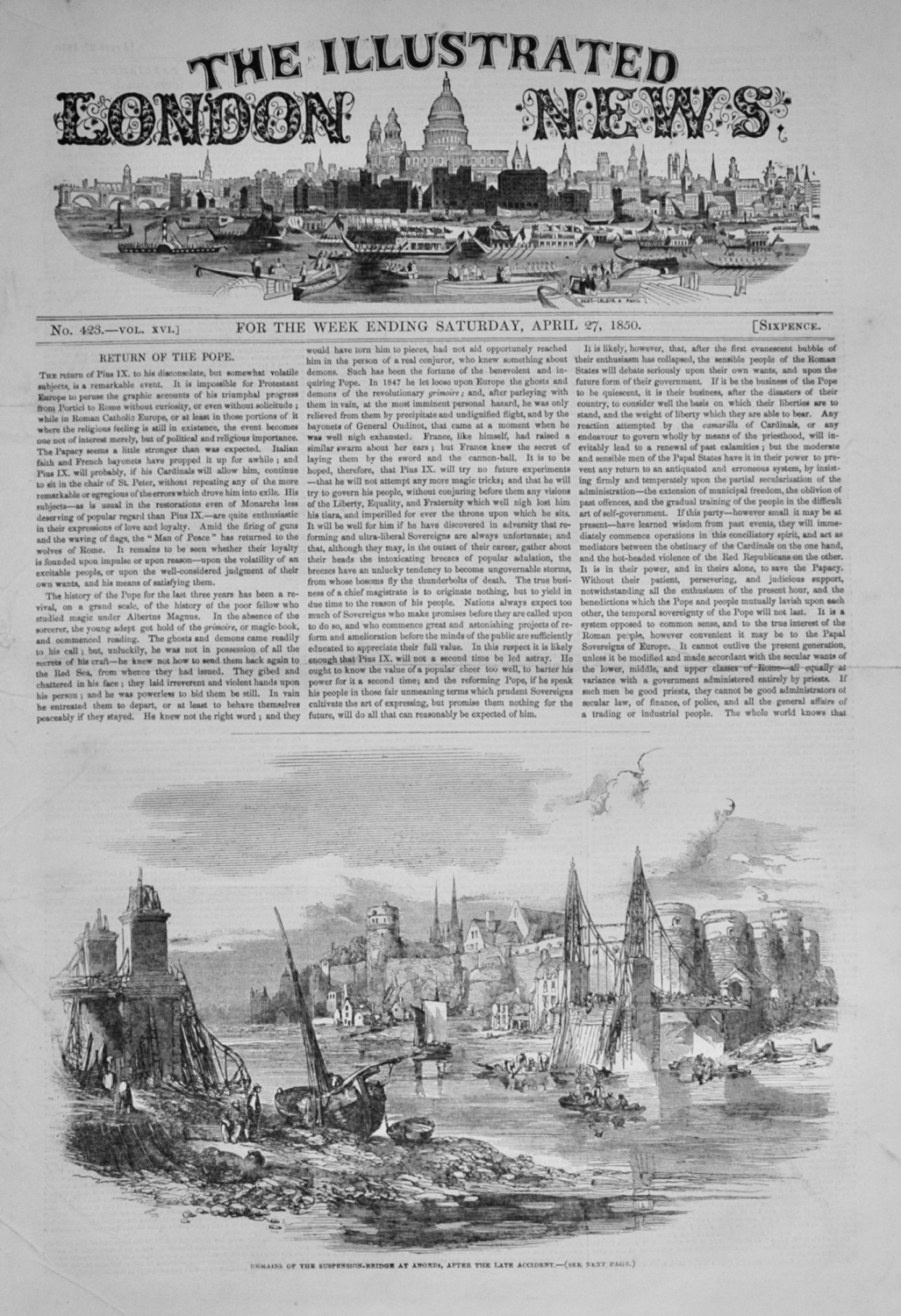 The Illustrated London News - April 27, 1850
