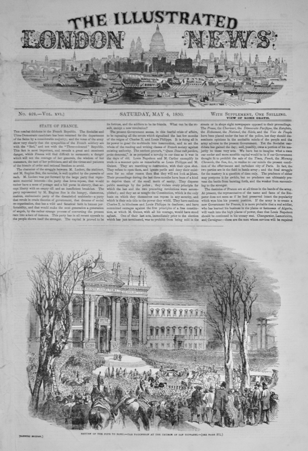 The Illustrated London News - May 4, 1850