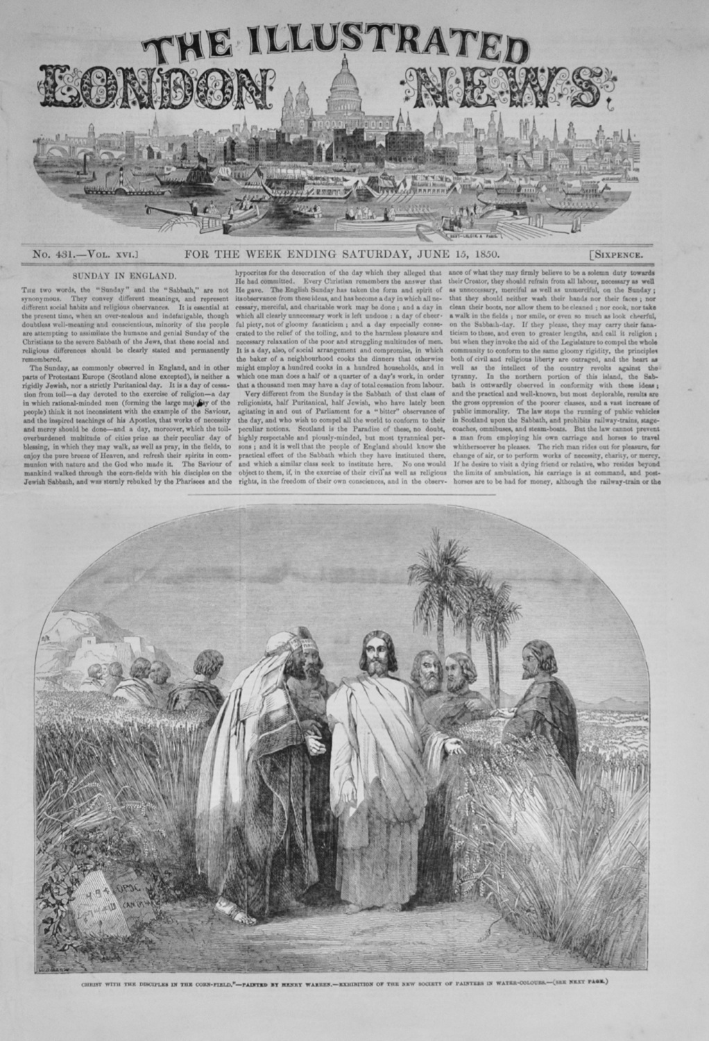 The Illustrated London News - June 15, 1850
