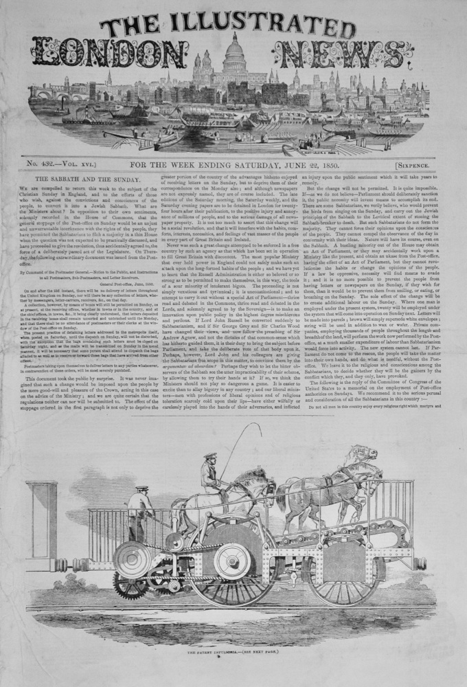 The Illustrated London News - June 22, 1850