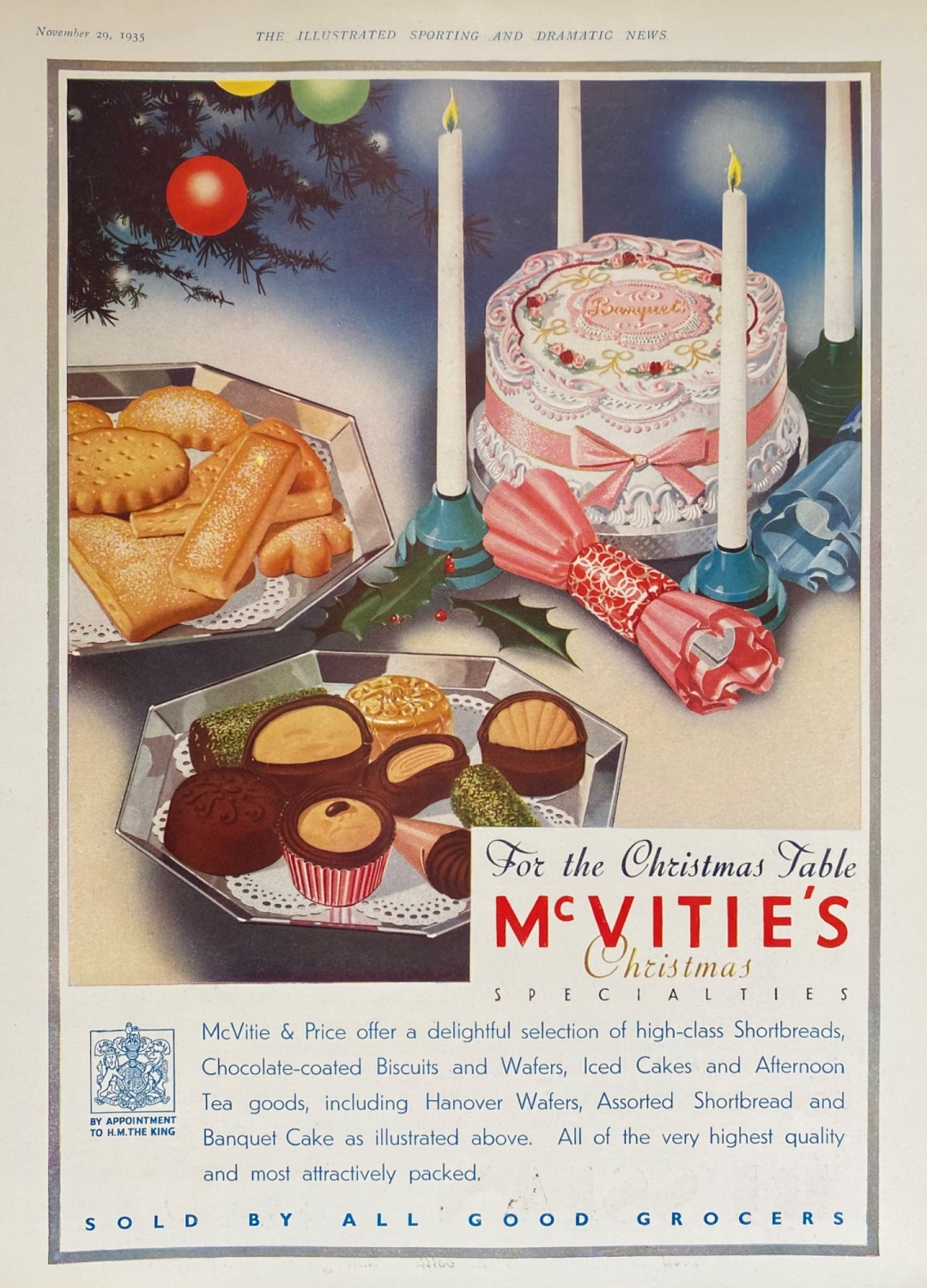 McVitie's  Christmas Specialities.  1935.