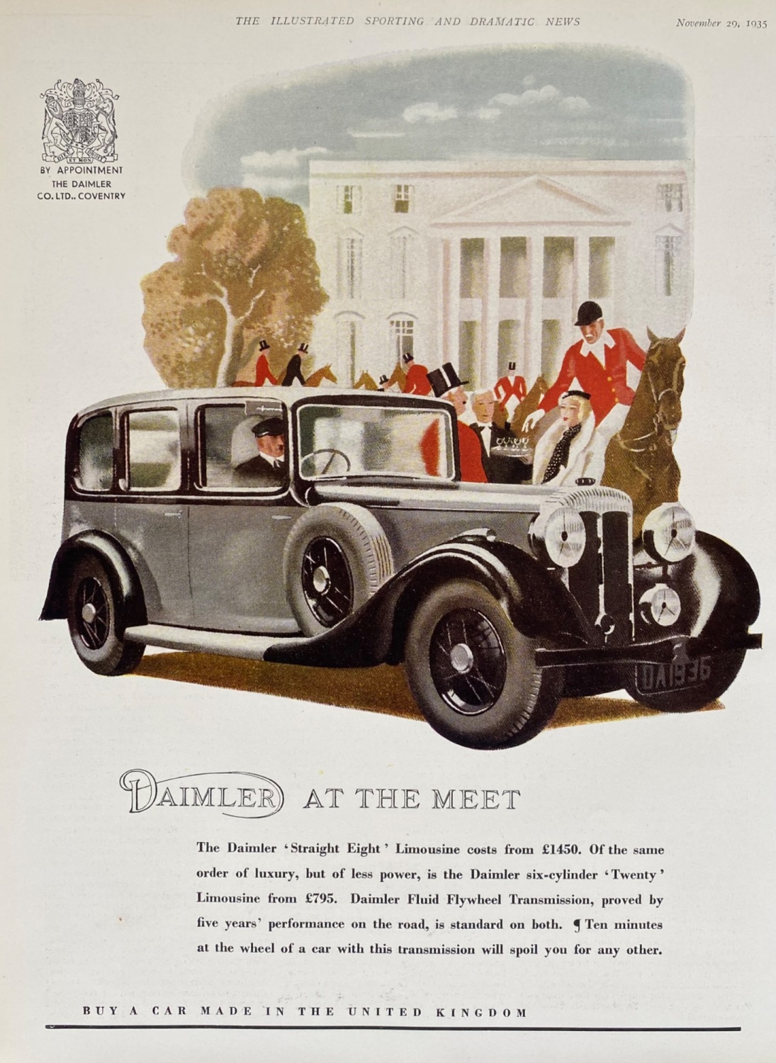 Daimler Cars.  1935.