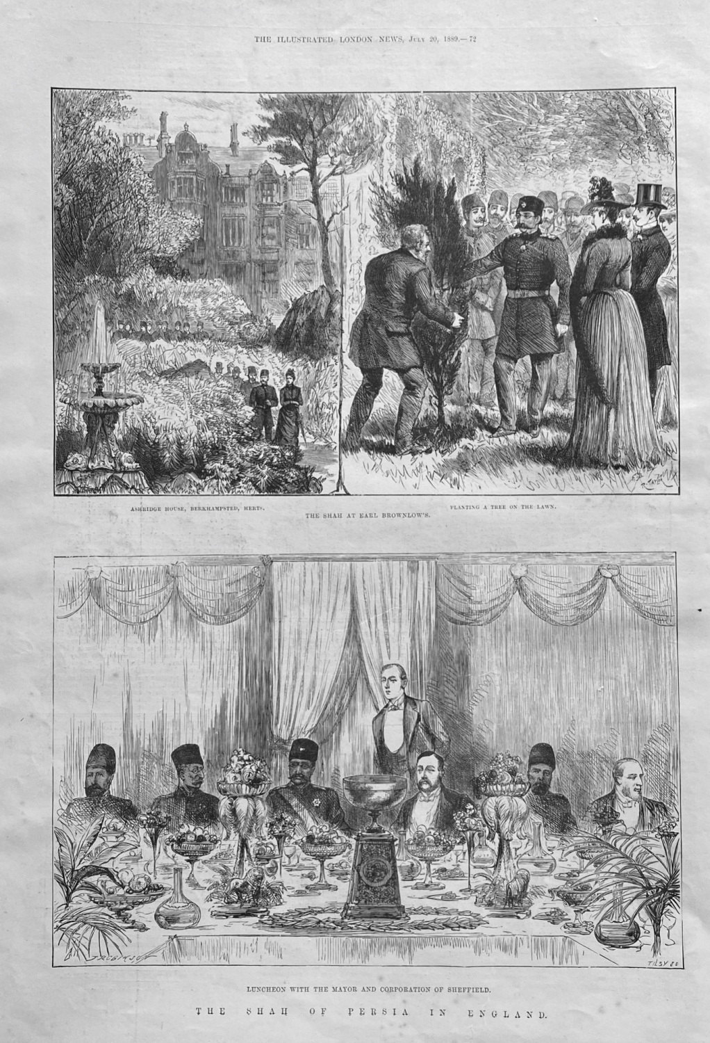 The Shah of Persia in England - 1889