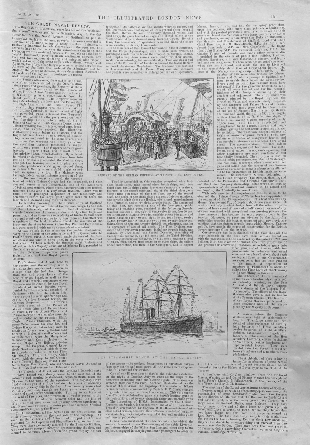 The Grand Naval Review - 1889