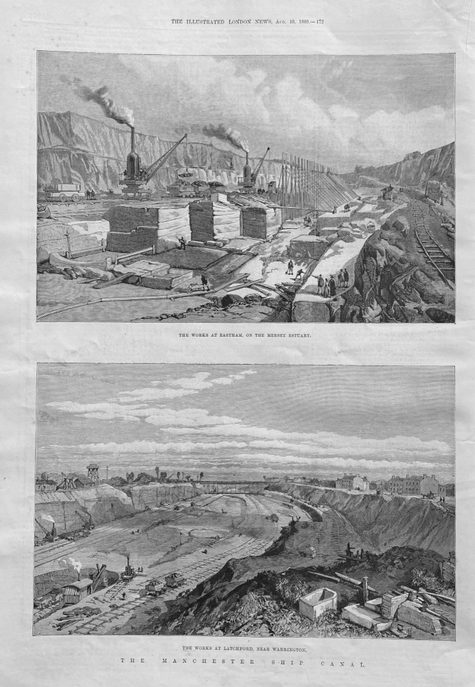 The Manchester Ship Canal - 1889