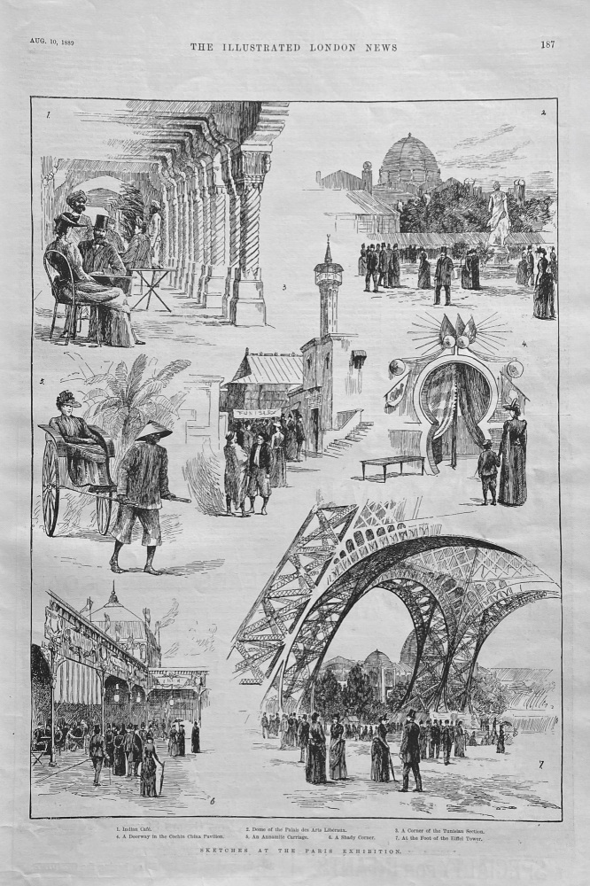 Sketches at the Paris Exhibition - 1889