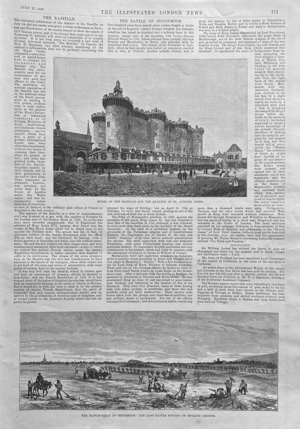 The Battle of Sedgemoor - 1889