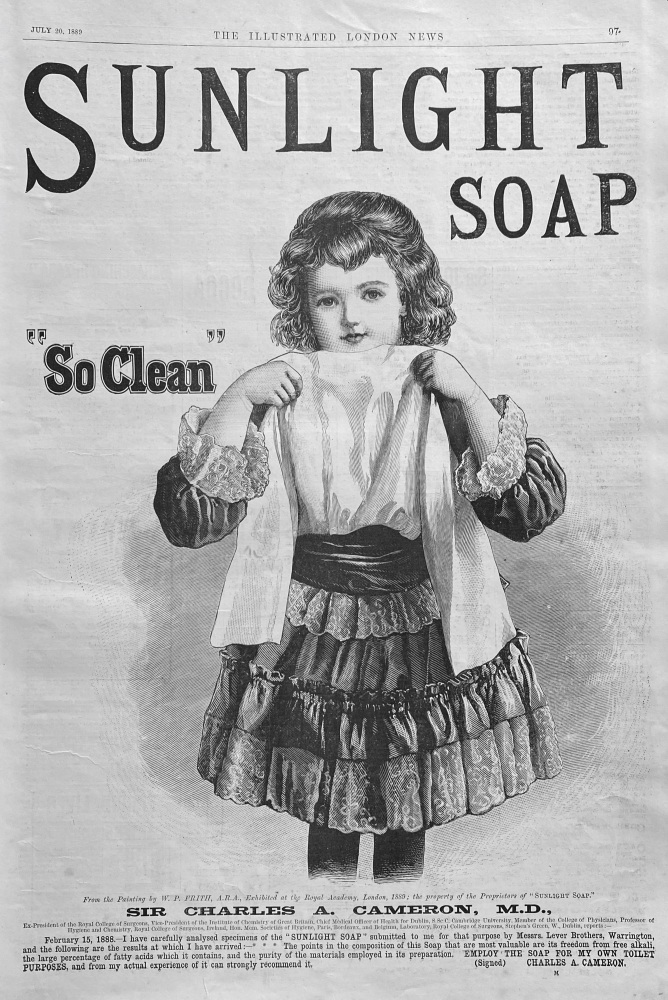 "Sunlight Soap" - 1889