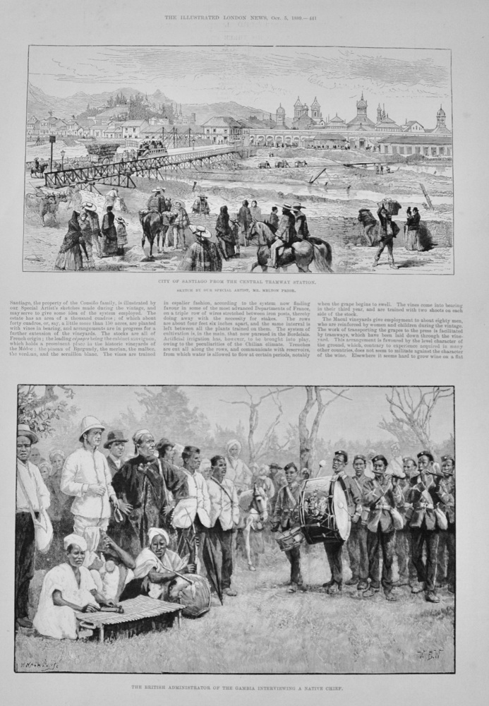 City of Santiago, Chile - 1889