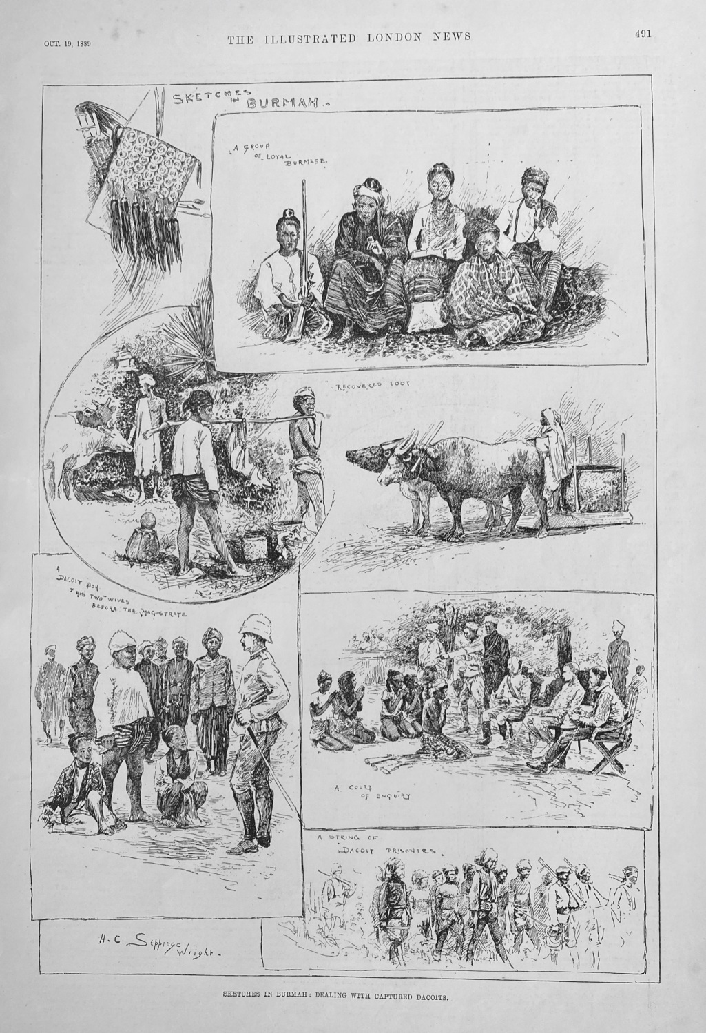 Sketches in Burma - 1889