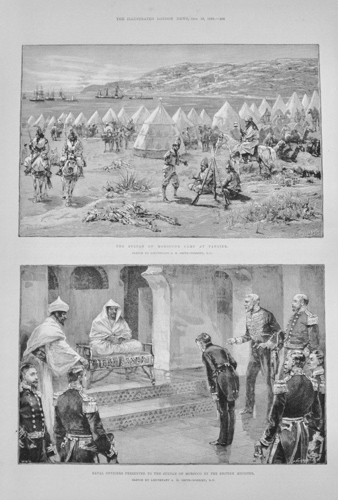 The Sultan of Morocco at Tangier - 1889