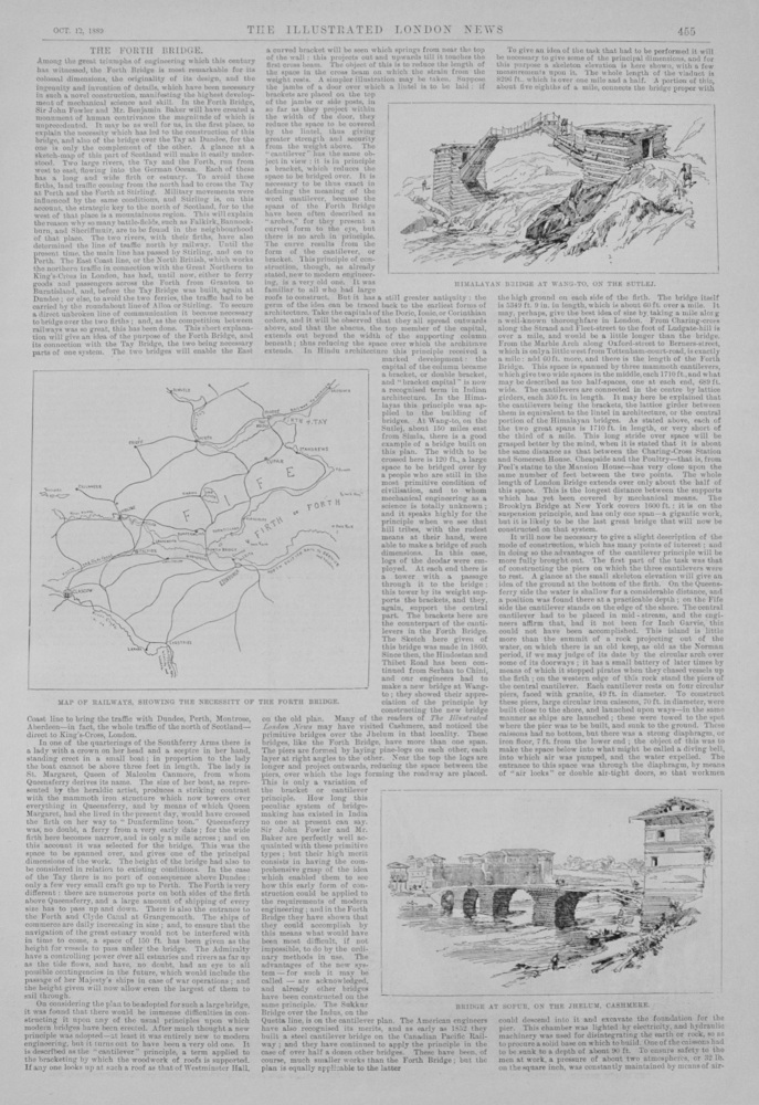 The Forth Bridge - 1889