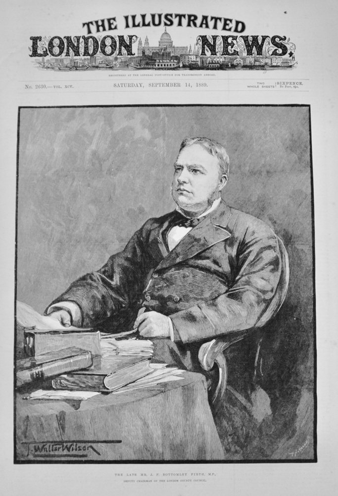 The Late Mr J F Bottomley Firth, M.P. - 1889