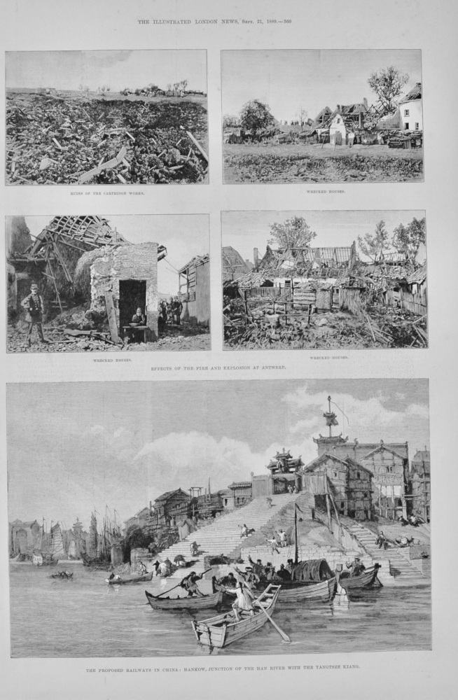 Proposed Railways in China - 1889