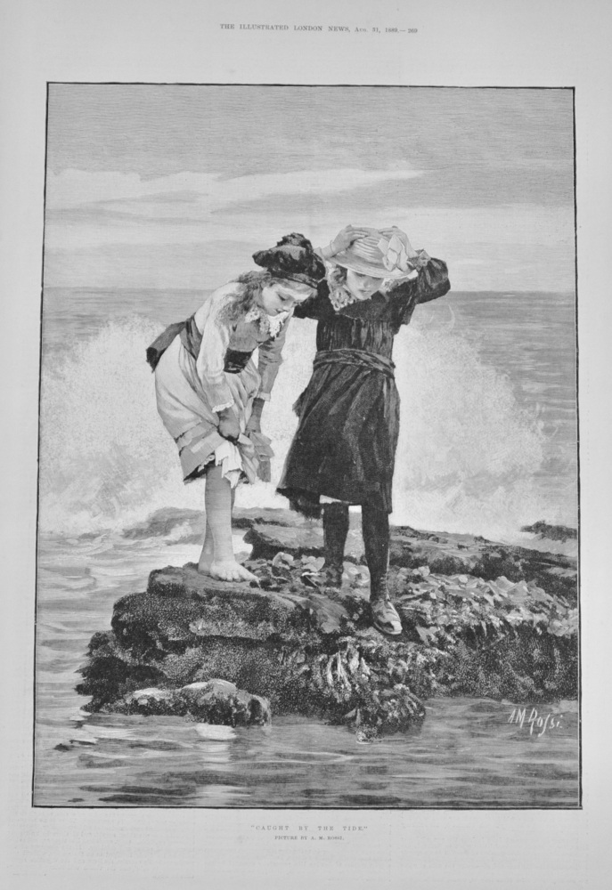 "Caught by the Tide" - 1889