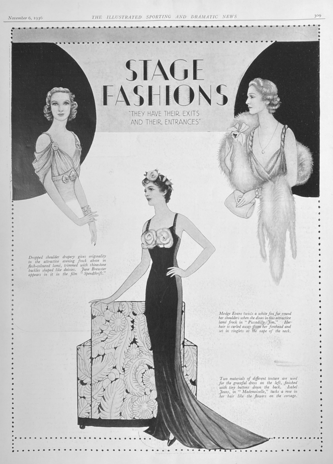 Stage Fashions.  1936