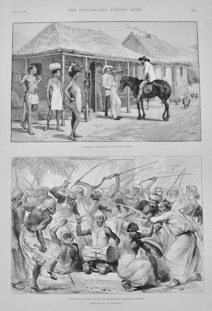 Swaziland, South East Africa - 1889