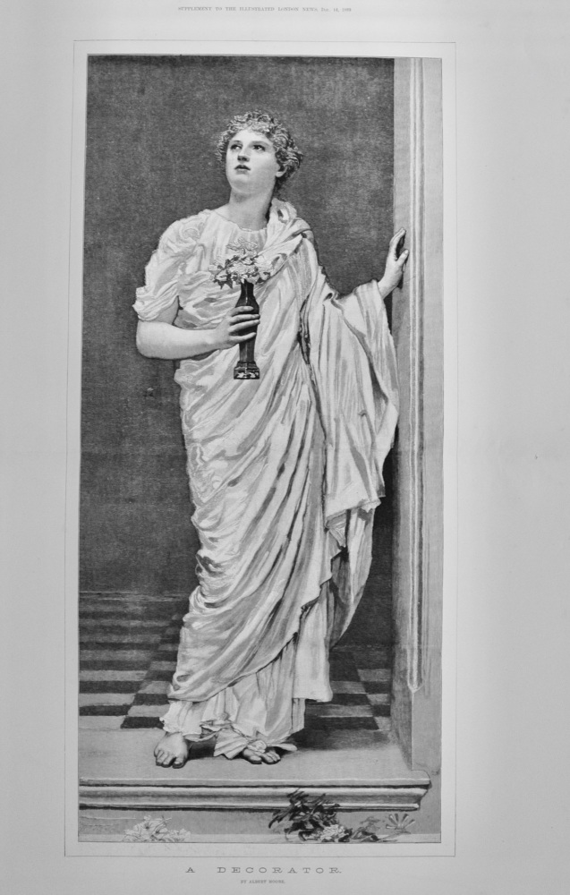 "A Decorator" by Albert Moore - 1889