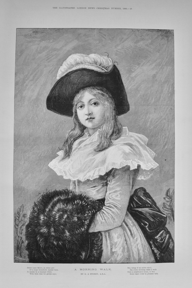 "A Morning Walk" by G A Storey - 1889