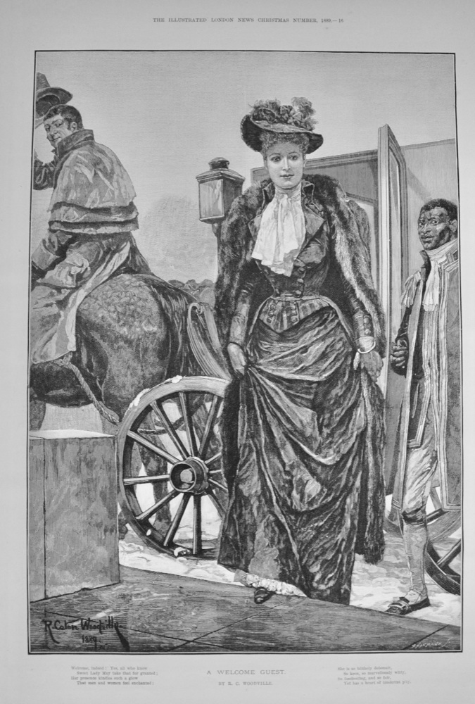 "A Welcome Guest" by R C Woodville - 1889