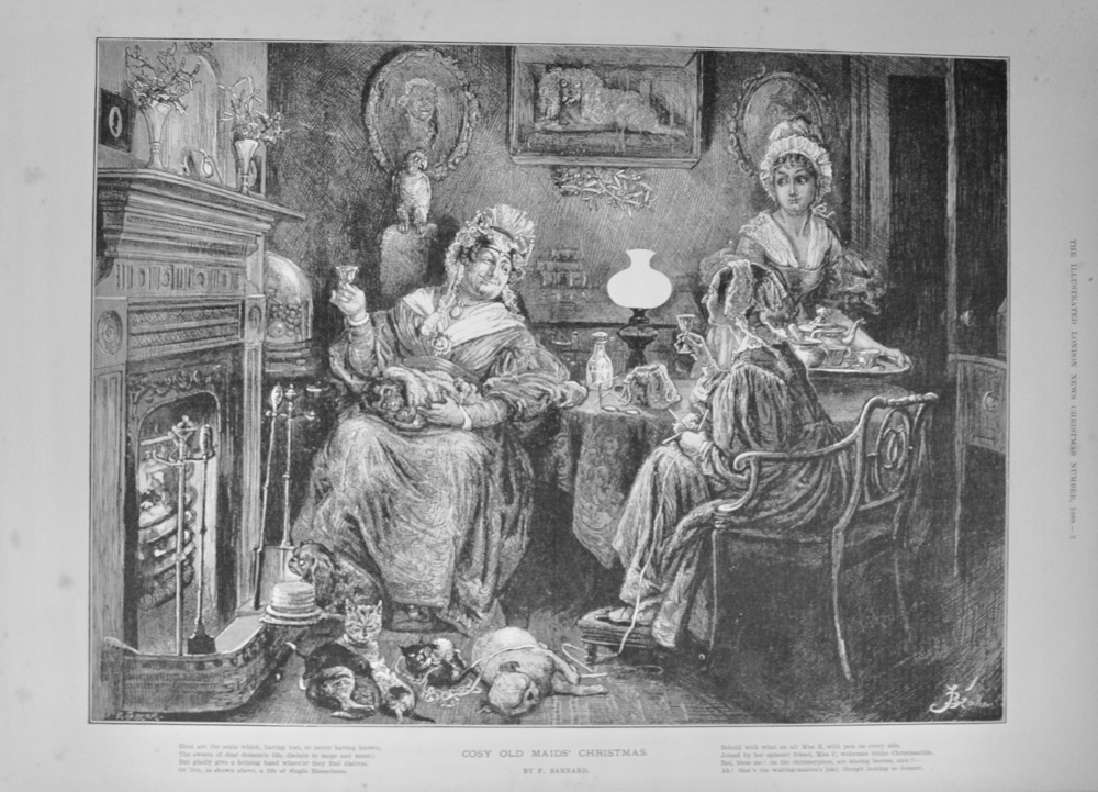 Cosy Old Maids' Christmas - 1889