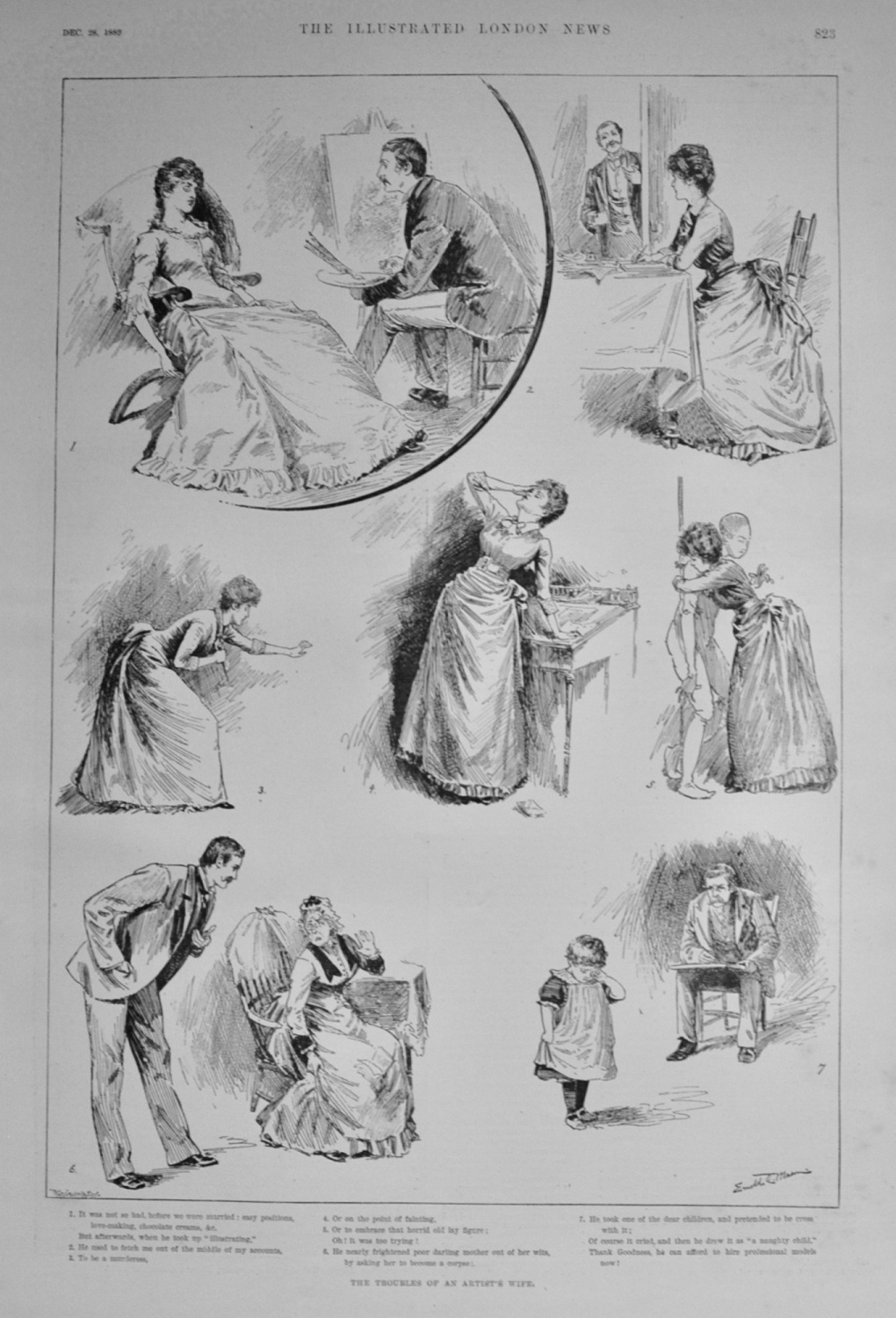 The Troubles of an Artist's Wife - 1889