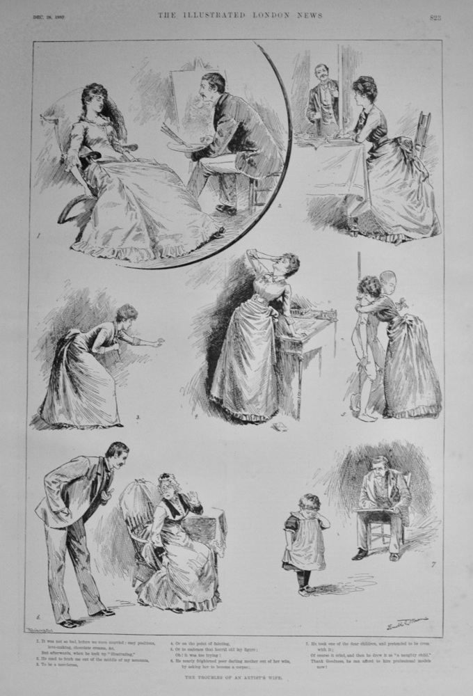 The Troubles of an Artist's Wife - 1889