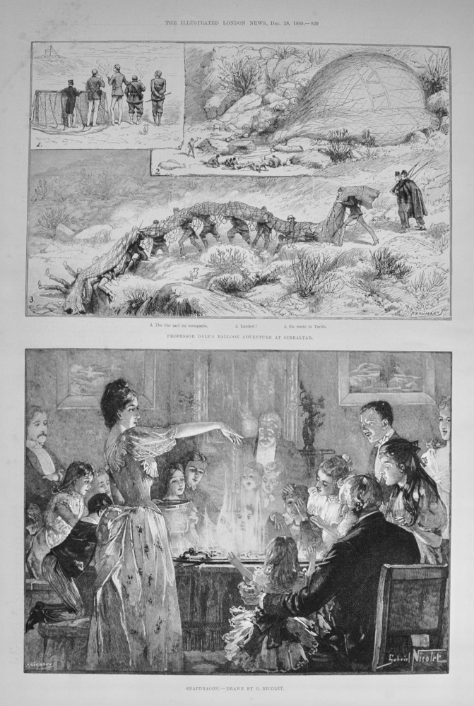 A Balloon Adventure at Gibraltar - 1889
