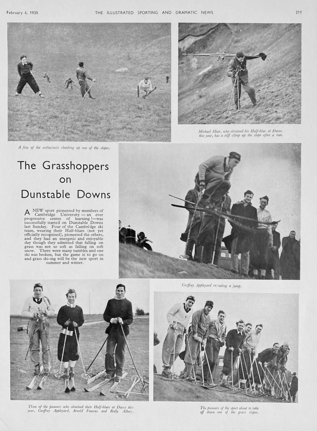 The Grasshoppers on Dunstable Downs.  1938.