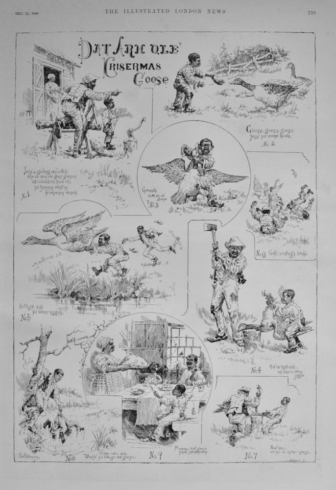 "Dat Arh Ole? Crisermas Goose" - 1889