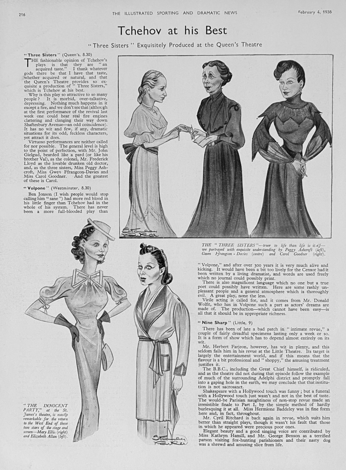 Tchehov at his Best.  1938.