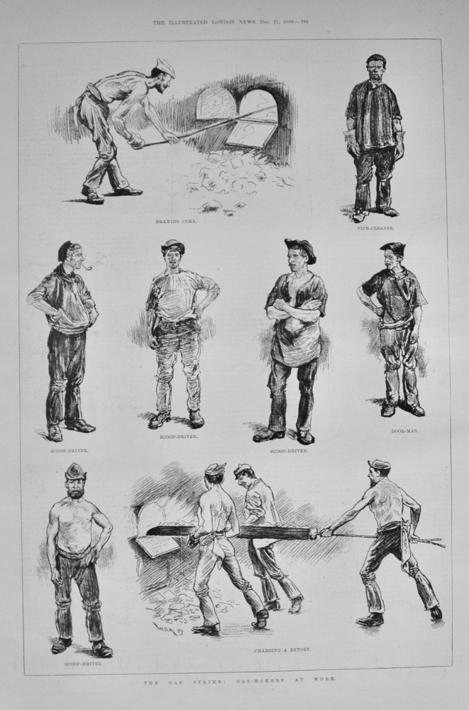 Gas Makers at Work - 1889