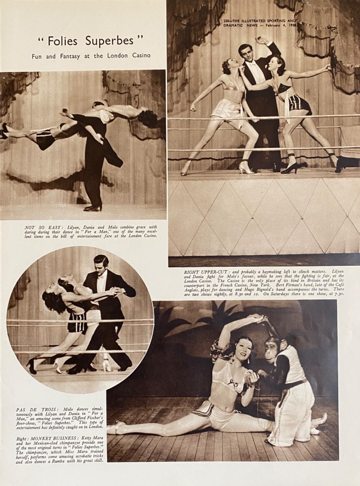 "Folies Superbes"  Fun and Fantasy at the London Casino.  1938.