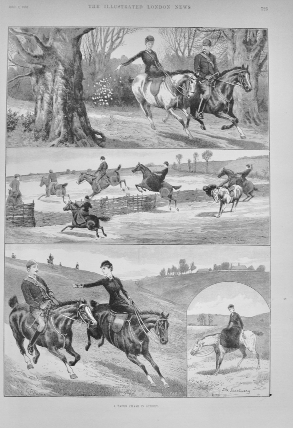 A Paper Chase in Surrey - 1889