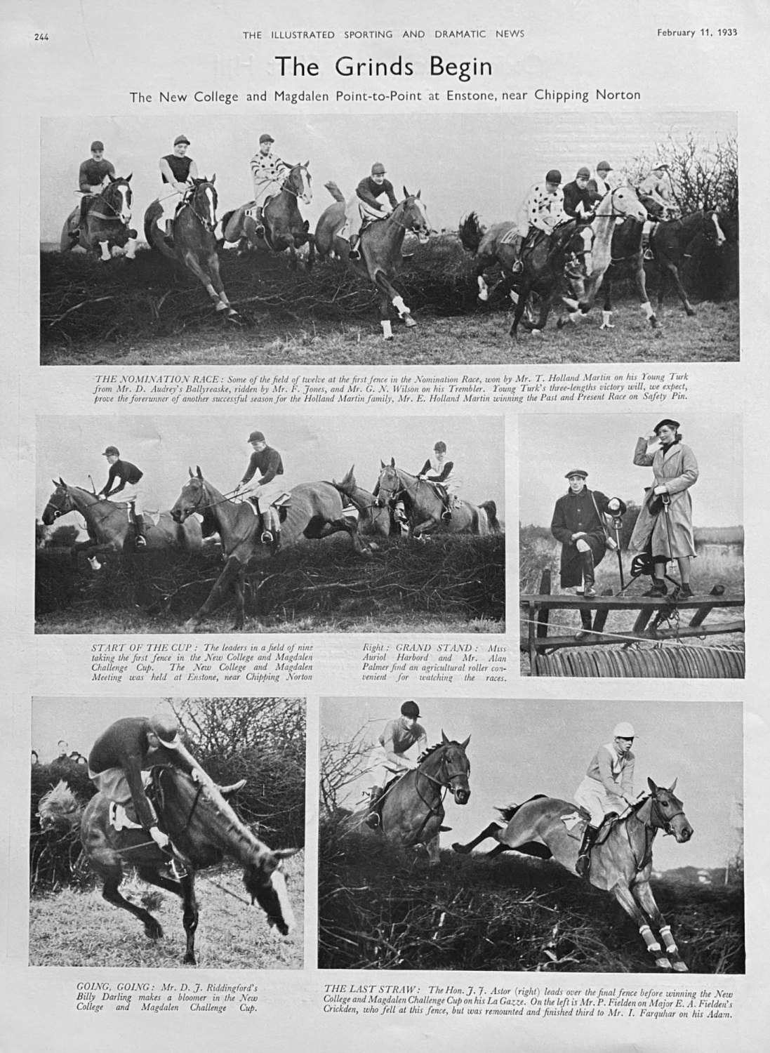 The New College  and Magdalen Point-to-Point at Enstone, near Chipping Nort