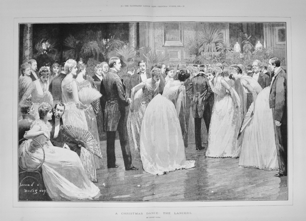 A Christmas Dance:  The Lancers - 1889