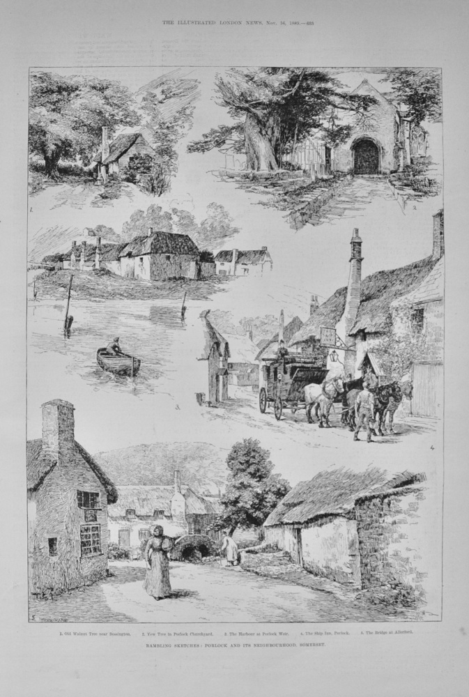 Porlock and its Neighbourhood, Somerset - 1889