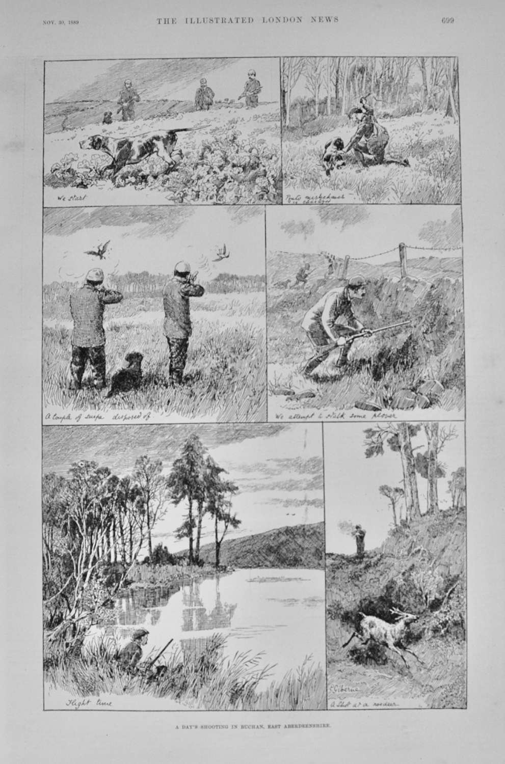 A Day's Shooting in Buchan, East Aberdeenshire - 1889