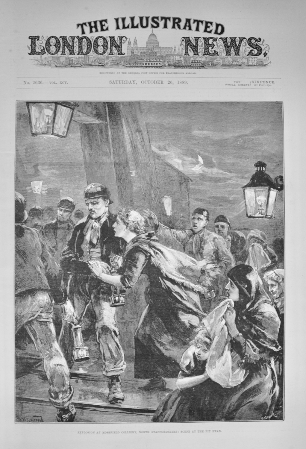 Explosion at Mossfield Colliery - 1889